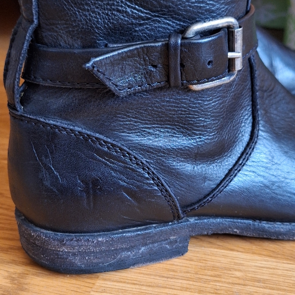 Frye Black Heeled Boots - Picture 4 of 15